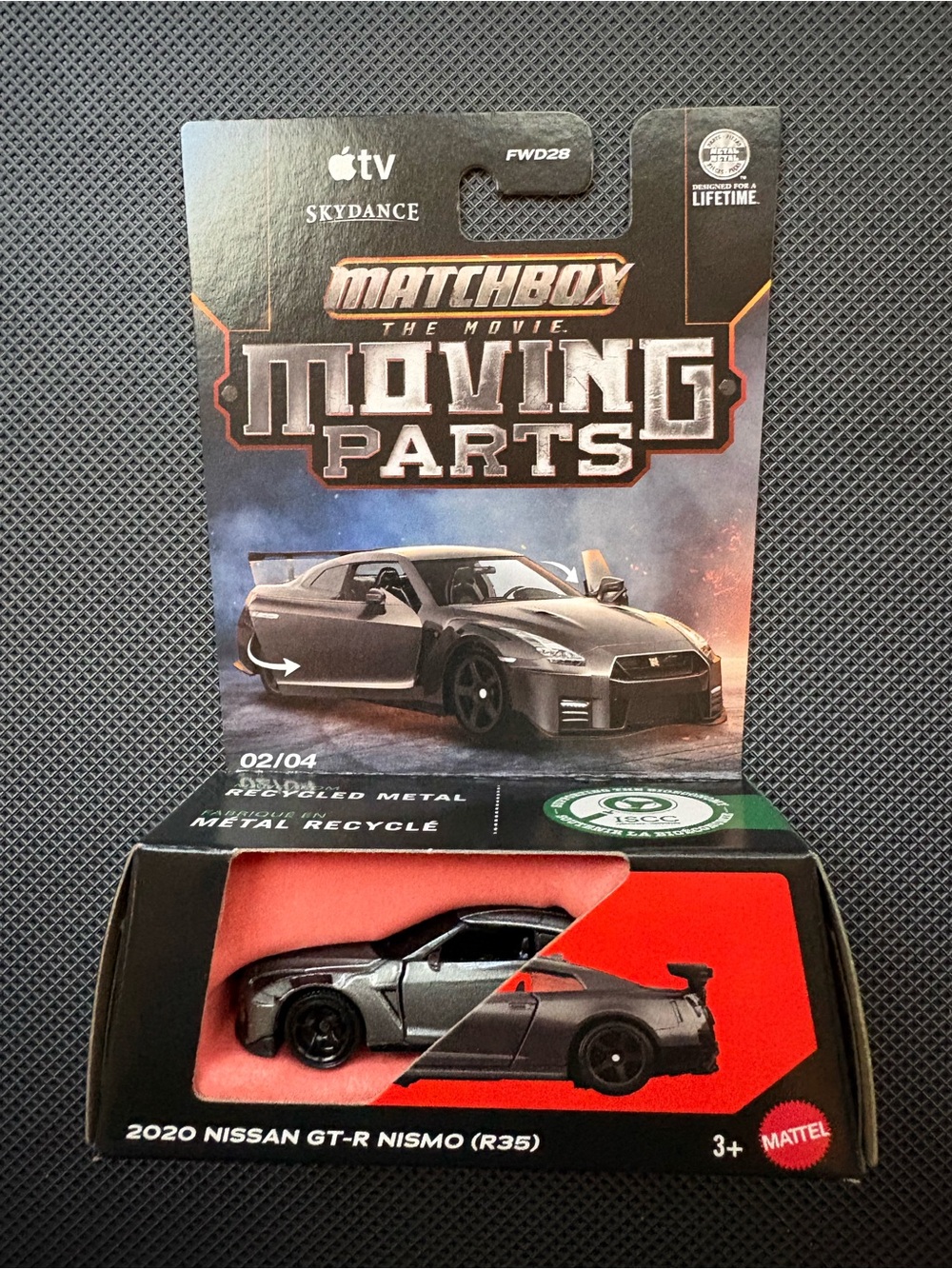 Matchbox movie 2020 Nissan GT-R Nismo (R35) Die-Cast Car - Gray